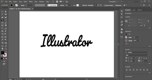 Shadow Effect in Text in Adobe Illustrator