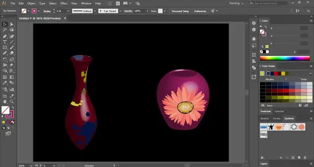 3D Vase in Adobe Illustrator