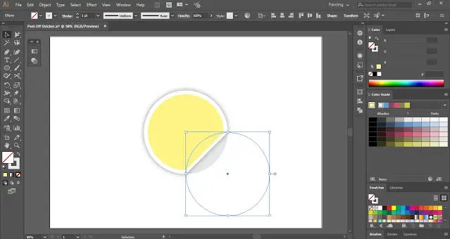 How to create Peeled Sticker in Adobe Illustrator?