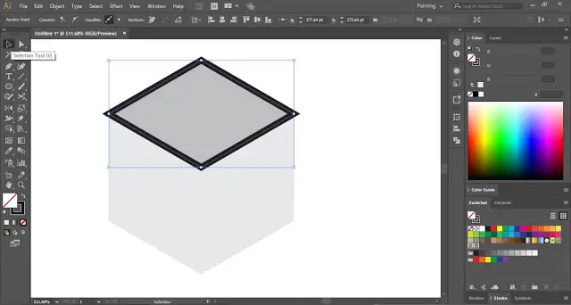 3D Hexagon Pattern