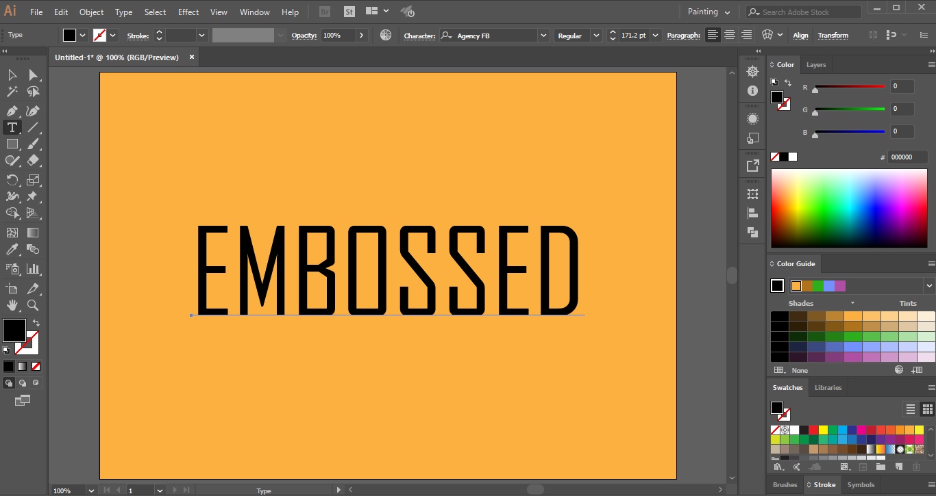 Illustrator Embossed Text Effect At Brayden Dettmann Blog