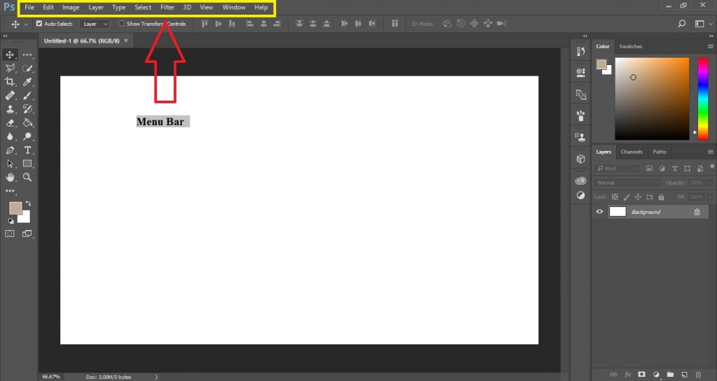 menu-bar-in-photoshop