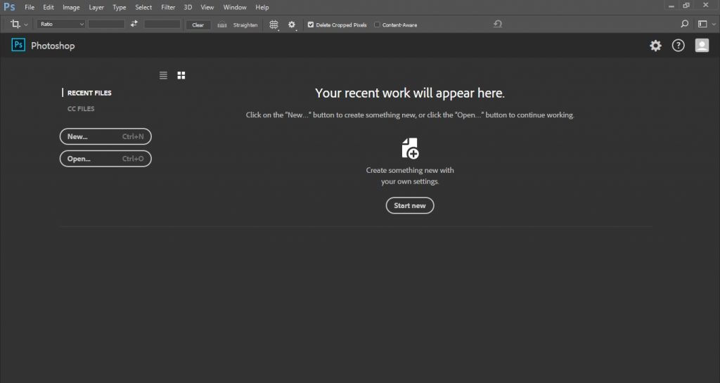 start with Photoshop