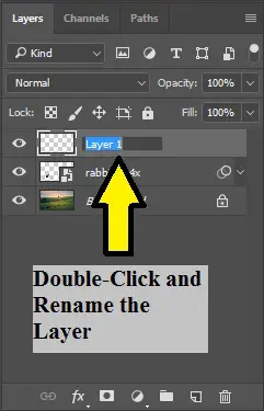 Rename a Layer in Photoshop
