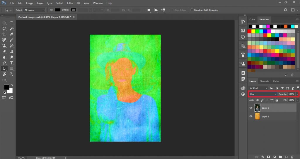 Hue Blending Mode