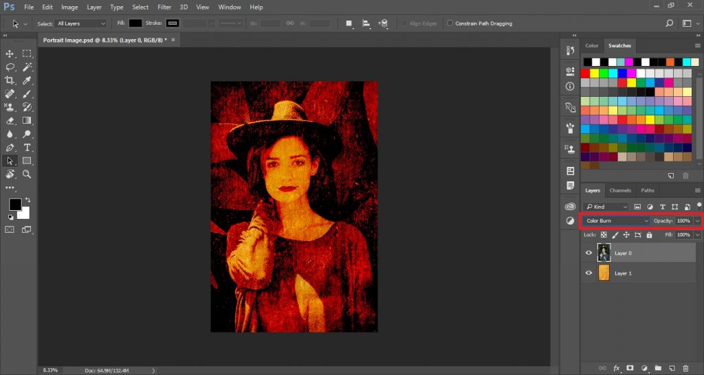 Color Burn Blend Mode