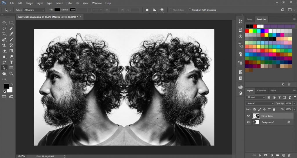Mirror Image in Photoshop