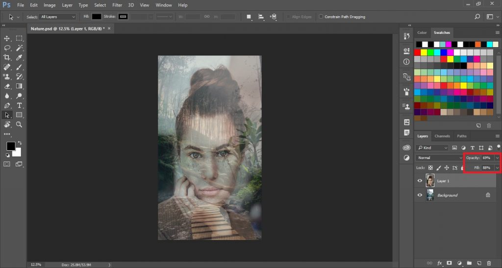 Blend Images in Photoshop