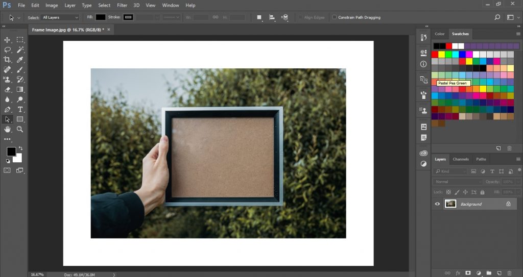 Change Canvas Size in Photoshop