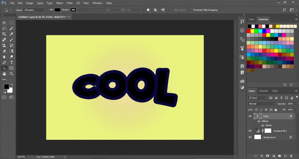 Cool Text Effect in Photoshop