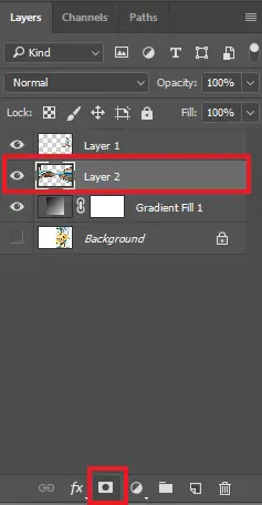 Select Layer Mask Icon