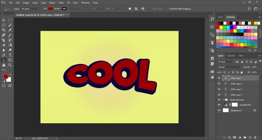 Cool Text Effect in Photoshop