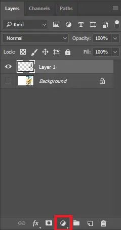 Select Create New Fill or Adjustment Layer