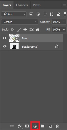 Create New Fill and Adjustment Layer