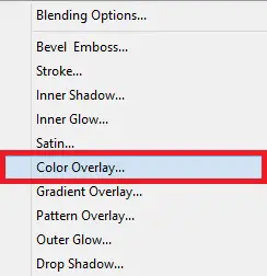 Select Color Overlay