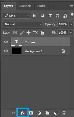 Click on add a layer style icon