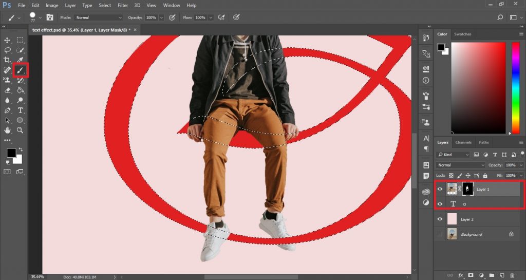 Letter Text Effect in Photoshop