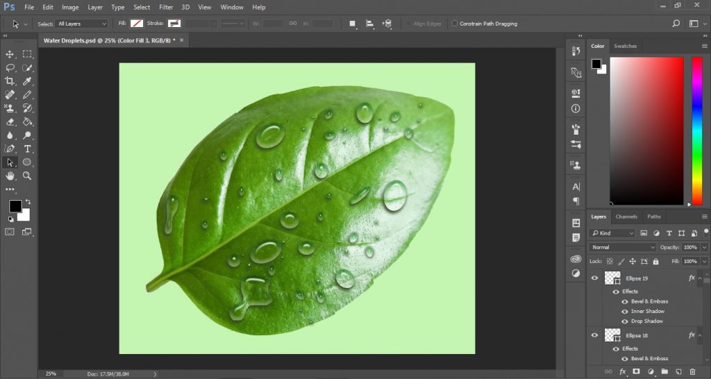Water Droplets in Photoshop