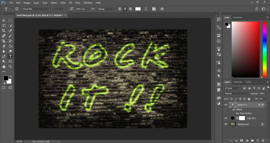 Spray Paint Text Effect in Photoshop