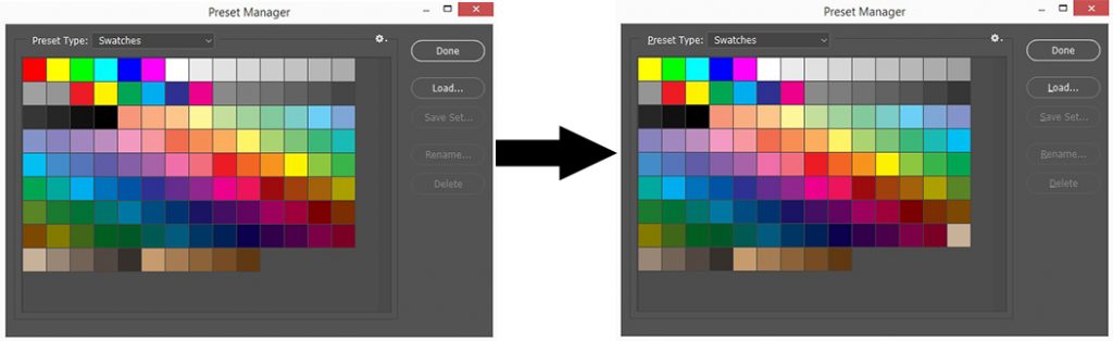 Color Swatches in Photoshop