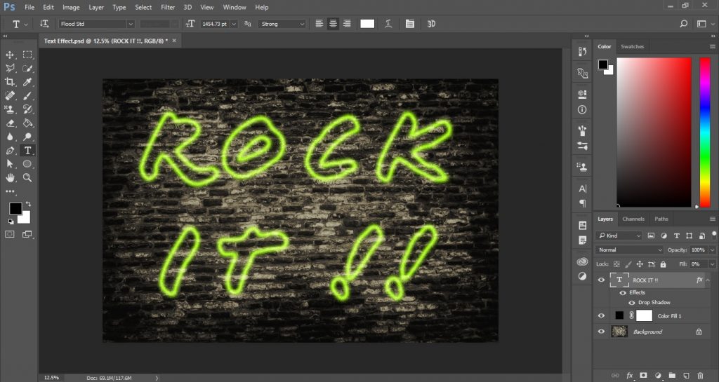 Spray Paint Text Effect in Photoshop