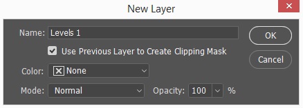 Levels Dialogue Box