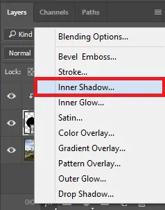 Select Inner Shadow