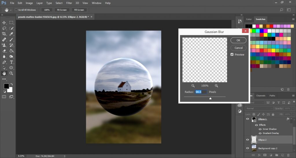 Crystal Ball Effect in Photoshop