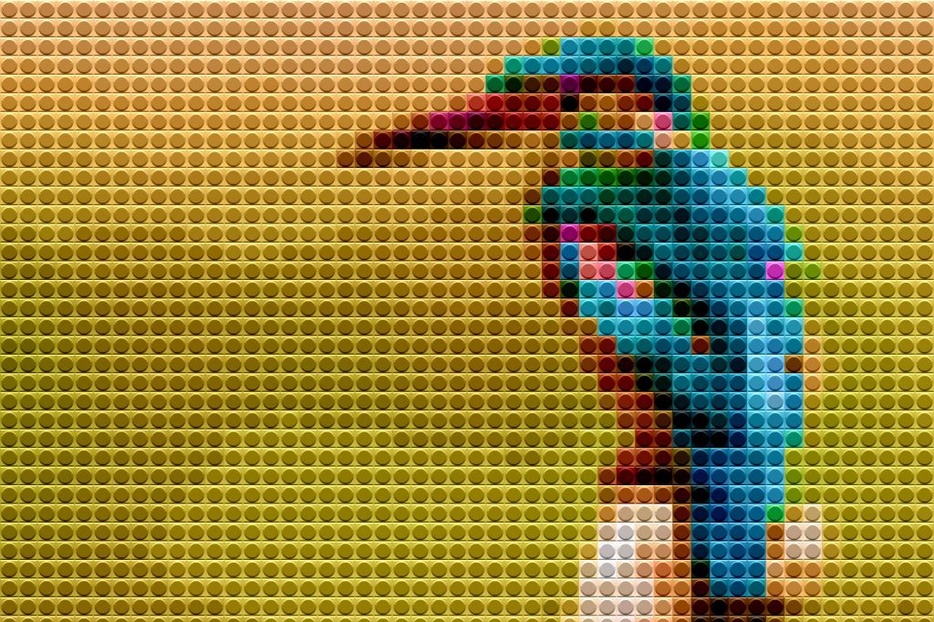 Lego Mosaic Photo effect in Photoshop
