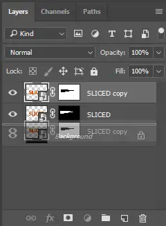 Select and drag the layer