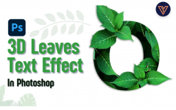 3D Leaves Text Effect with Photoshop