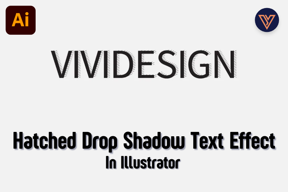 Hatched Drop Shadow Text Effect Adobe Tutorial