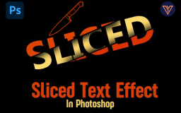 Make Sliced Text Effect in Photoshop
