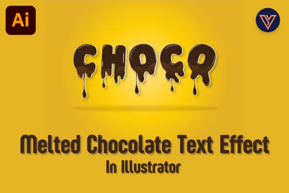 Melted Chocolate Text Effect in illustrator - Adobe Tutorial