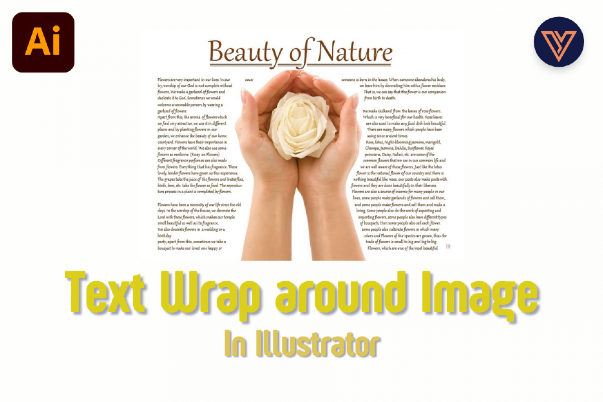Text Wrap around Image in Adobe Illustrator - Adobe Tutorial